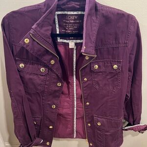 JCrew Violet Utility Jacket